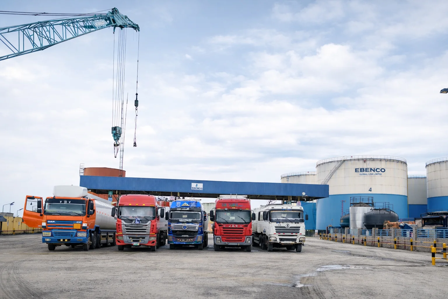 Fleet of Trucks and Trailers