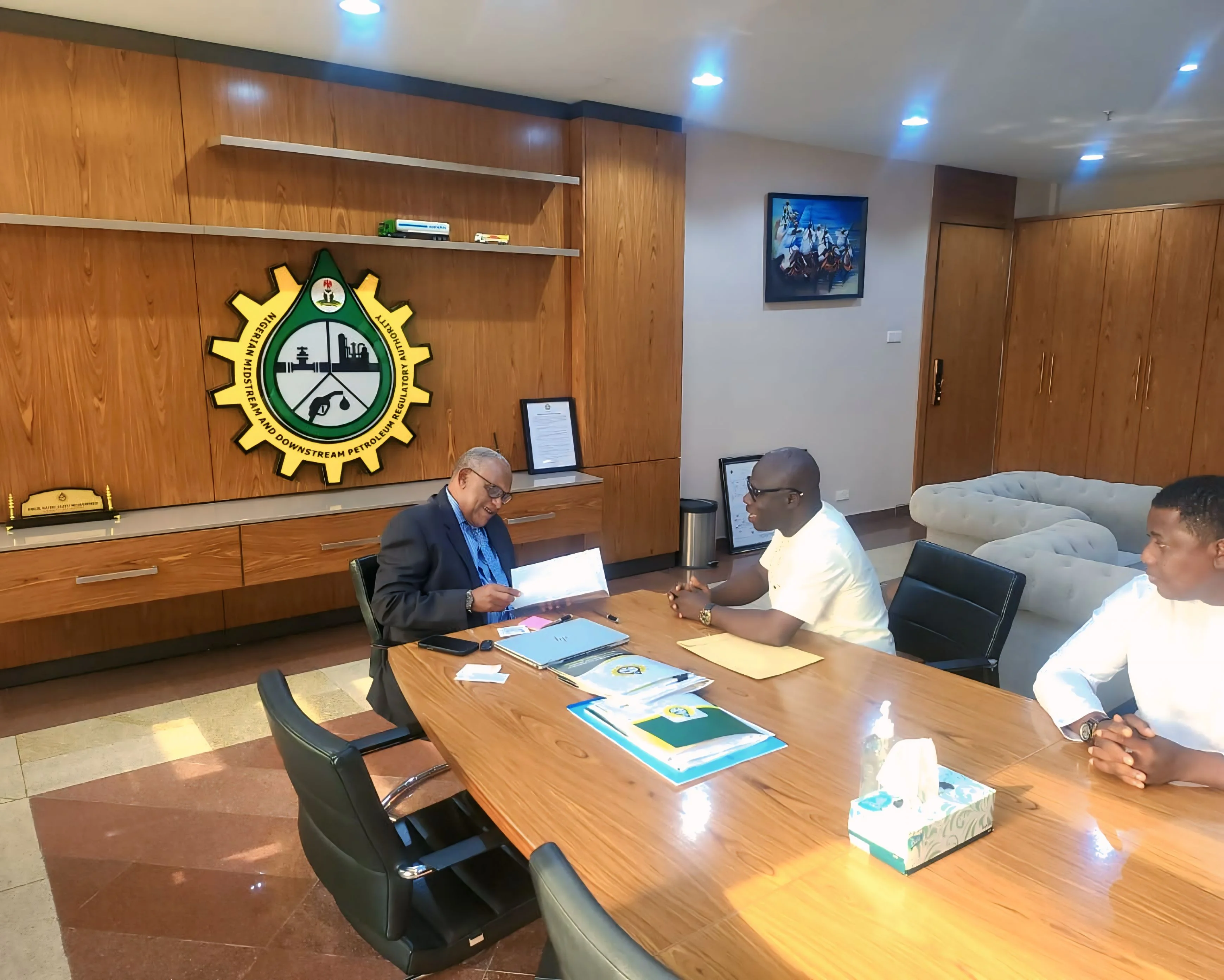 Dr Ebenezer Visits NMDPRA Chief Executive